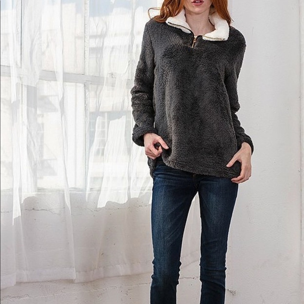 Wanna B Soft Fuzzy Pullover